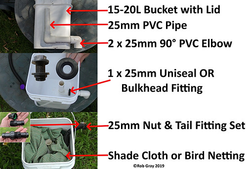 aquaponics Canister filter parts list