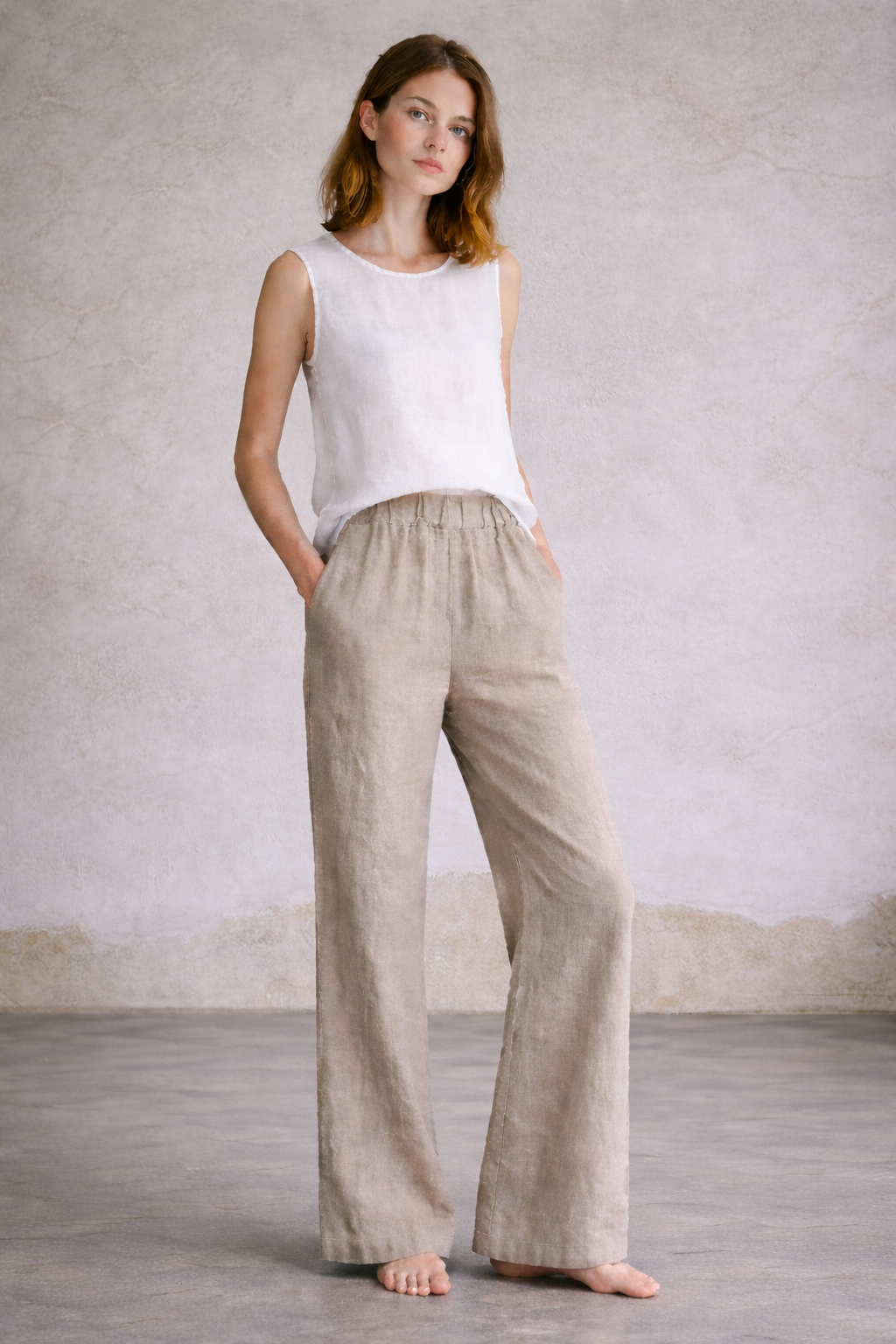 Wide Leg Linen Pants