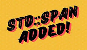 C++ Dilinde std::span / std::range