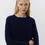 Thumbnail: Trui Merino Wol Navy