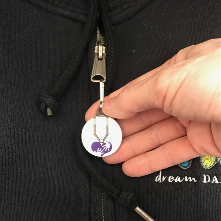 Thumbnail: Thank you, Hero (4) Card Set + Hero Ribbon Zipper Pulls & Buttons