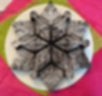 Lucious chocolate brownie snowflake