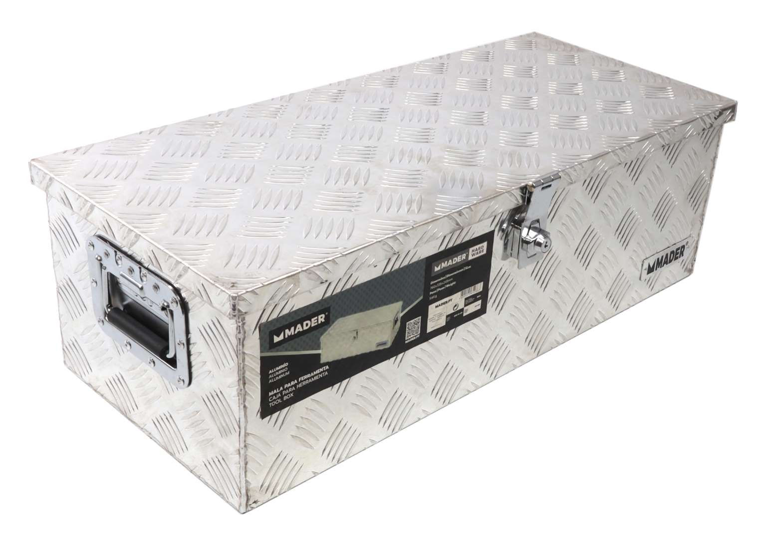 CAIXA MULTI-USOS DE ALUMINIO PARA CAMIÕES USO EXTERIOR 760x335x245mm