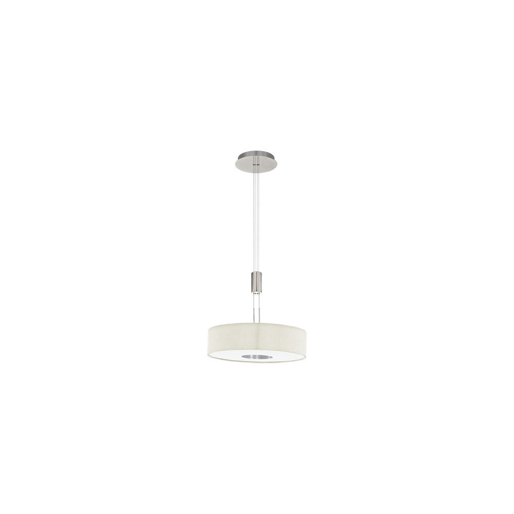 SUSPENSAO LED-HL Ø530 NICKEL-M/NATUR 'ROMAO 1'