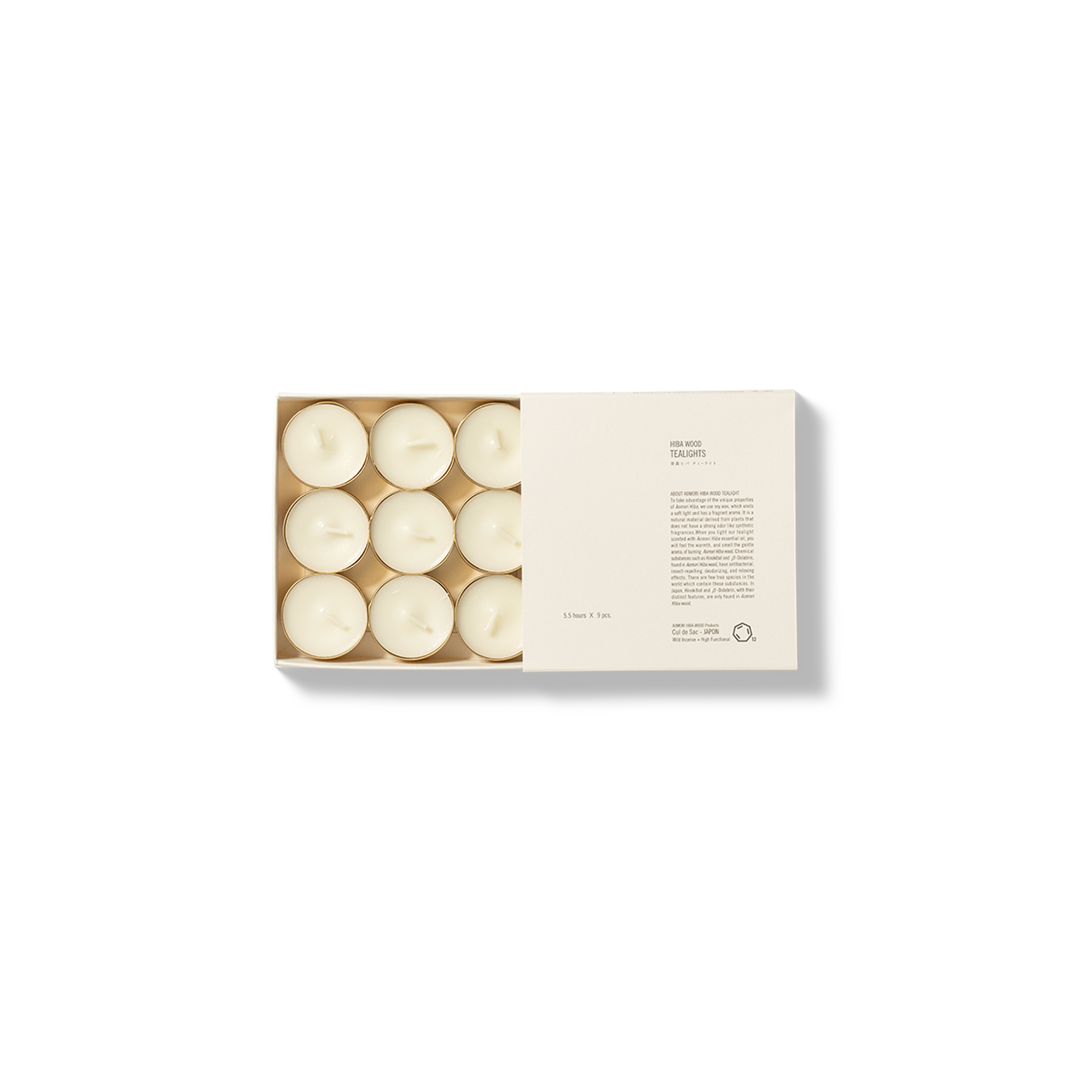 青森絲柏木小蠟燭 HIBA WOOD TEALIGHT