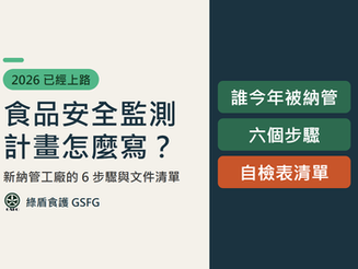 食品安全監測計畫怎麼寫？2026 新納管工廠的 6 步驟與文件清單