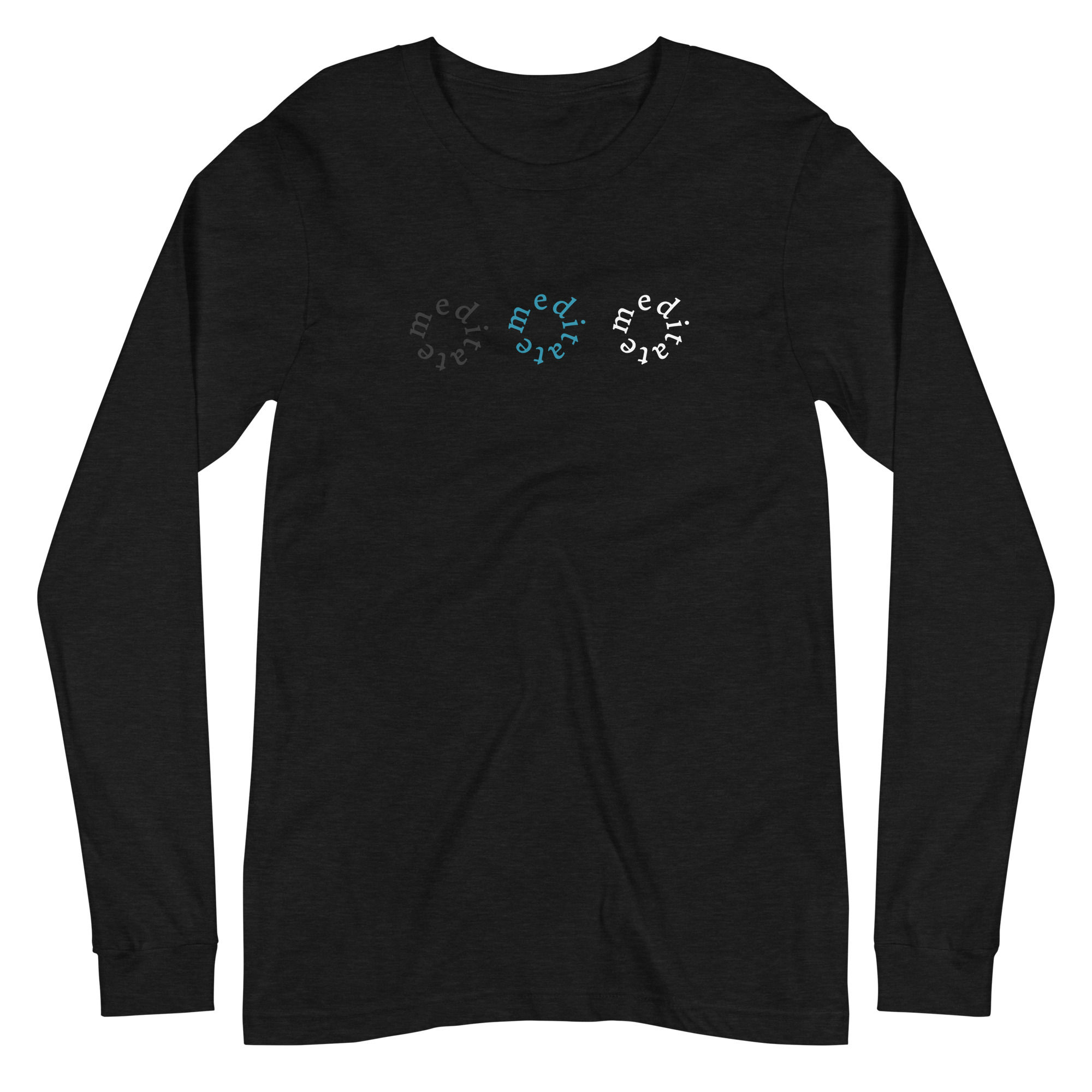 Meditate Circle Unisex Long Sleeve Tee