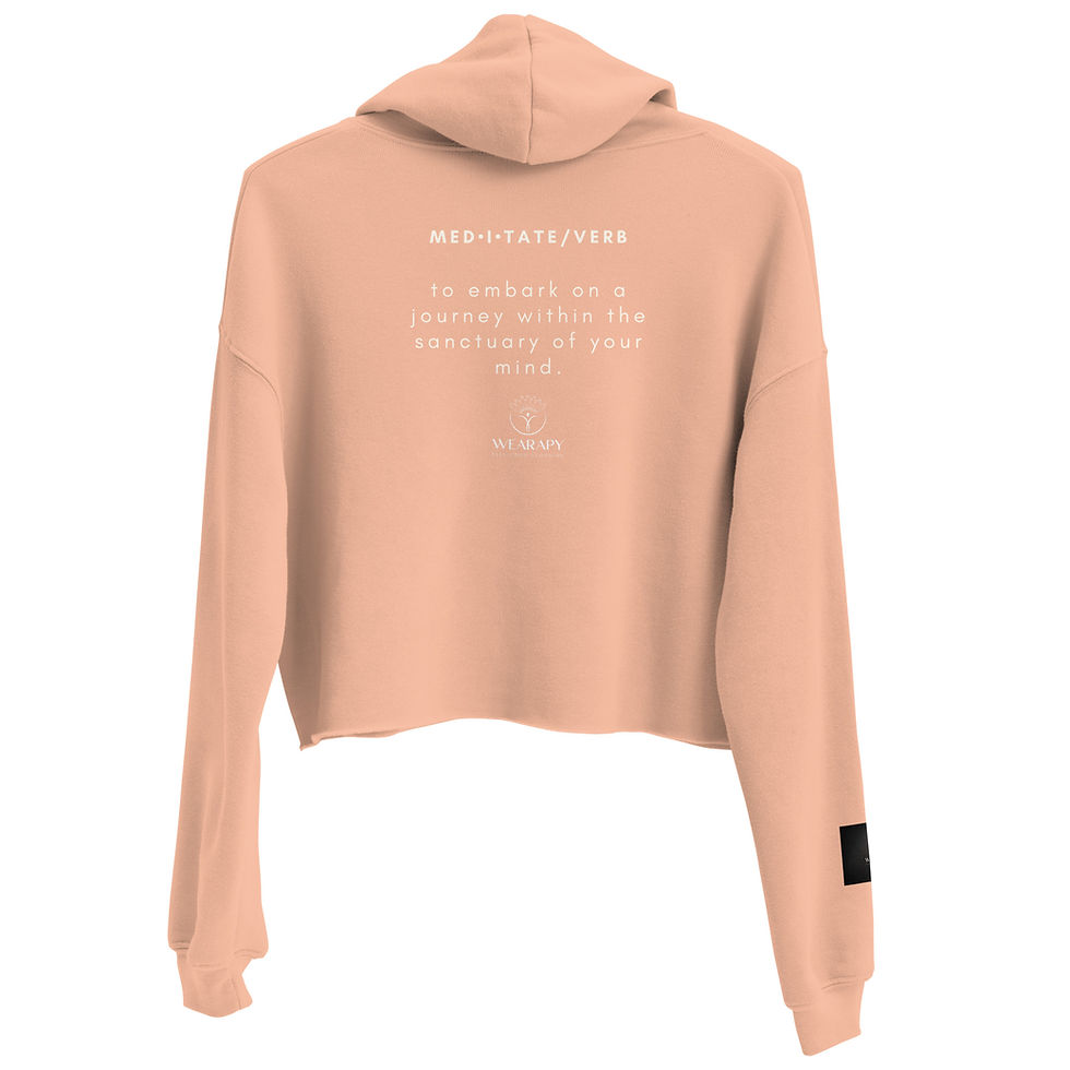 Thumbnail: Meditate Circle Women's Cropped Hoodie 
