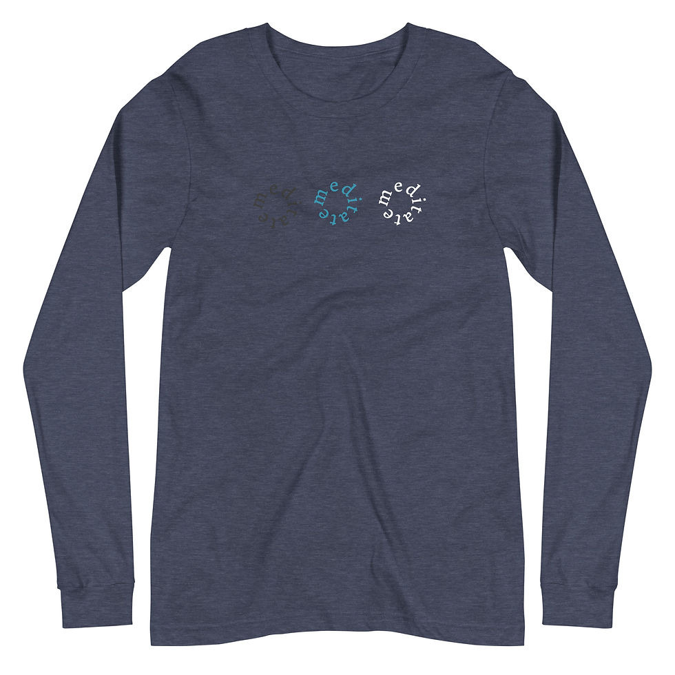 Thumbnail: Meditate Circle Unisex Long Sleeve Tee