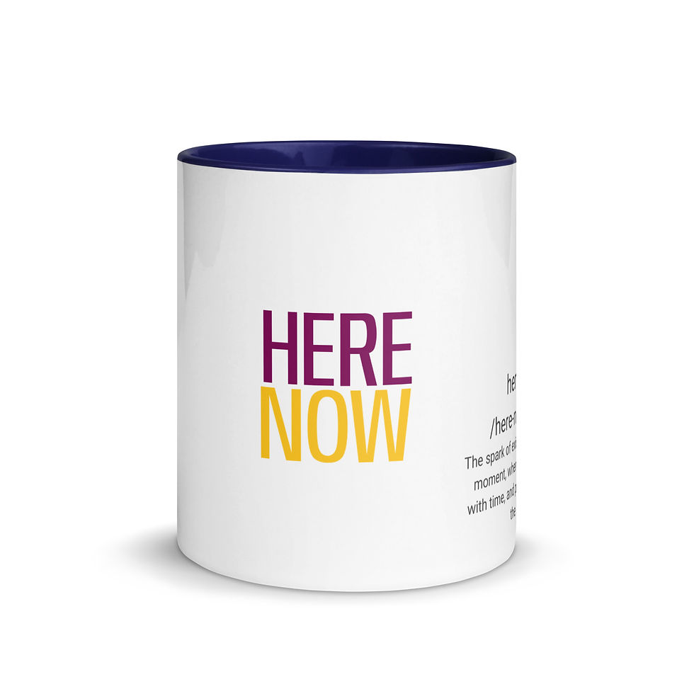 Thumbnail: HERE NOW Mug with Color Inside