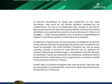 🔒 Sécurisez vos accès et renforcez votre cybersécurité ! 🔒