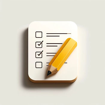 pencil and check list image