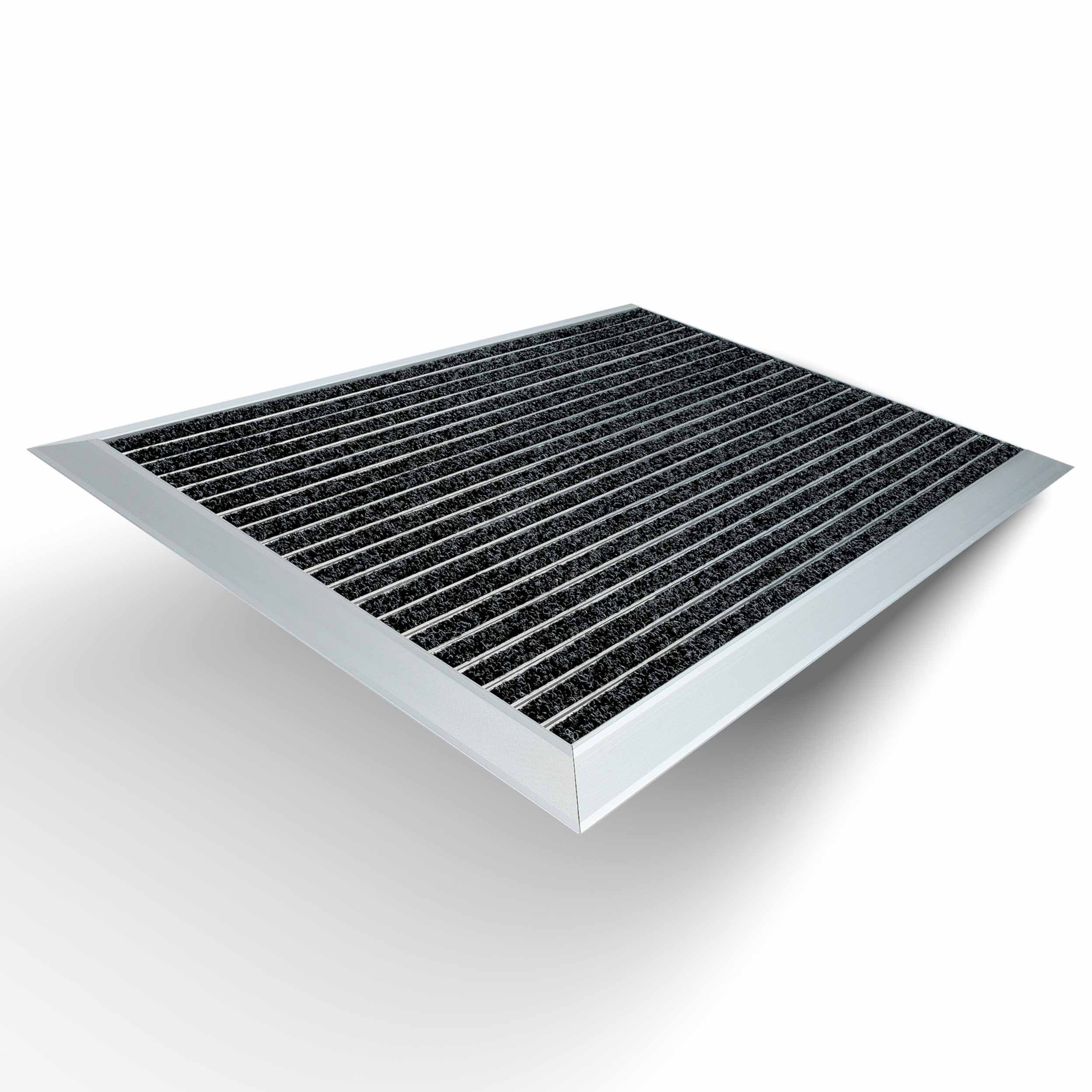 Black Ribbed Mat
