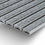 Thumbnail: Grey Ribbed Mat with Grey Brush Stripe
