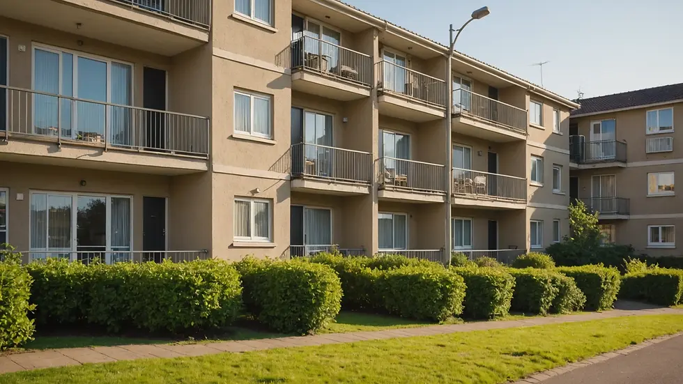 Image of a cooperative housing unit in need of maintenance