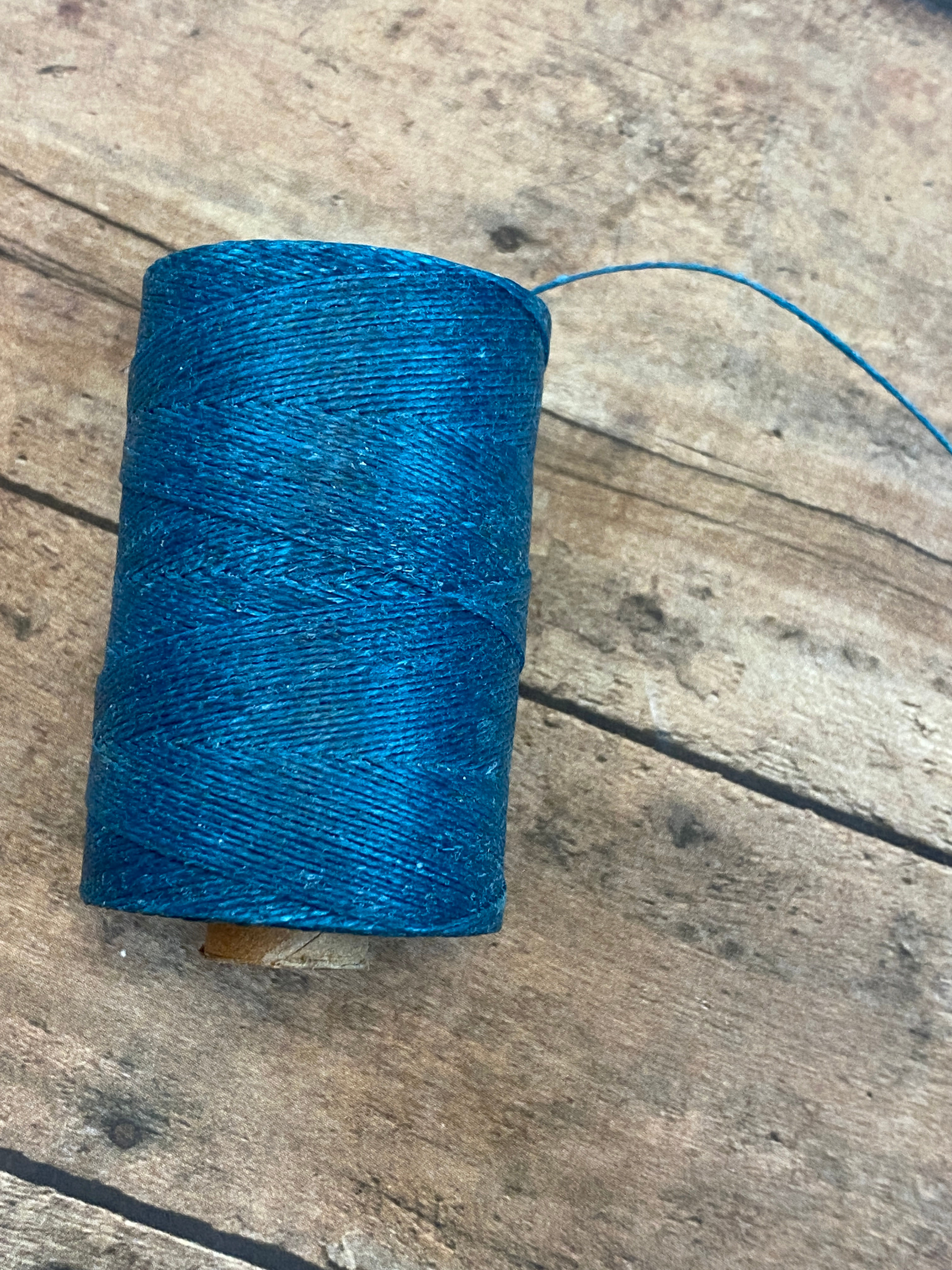 Denim Blue 0.50 Waxed Linen Cord