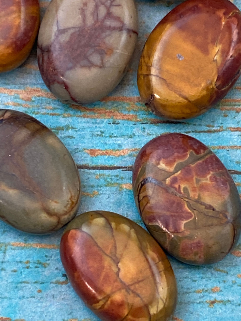 縮圖：14 x 18mm Red Creek jasper Ovals