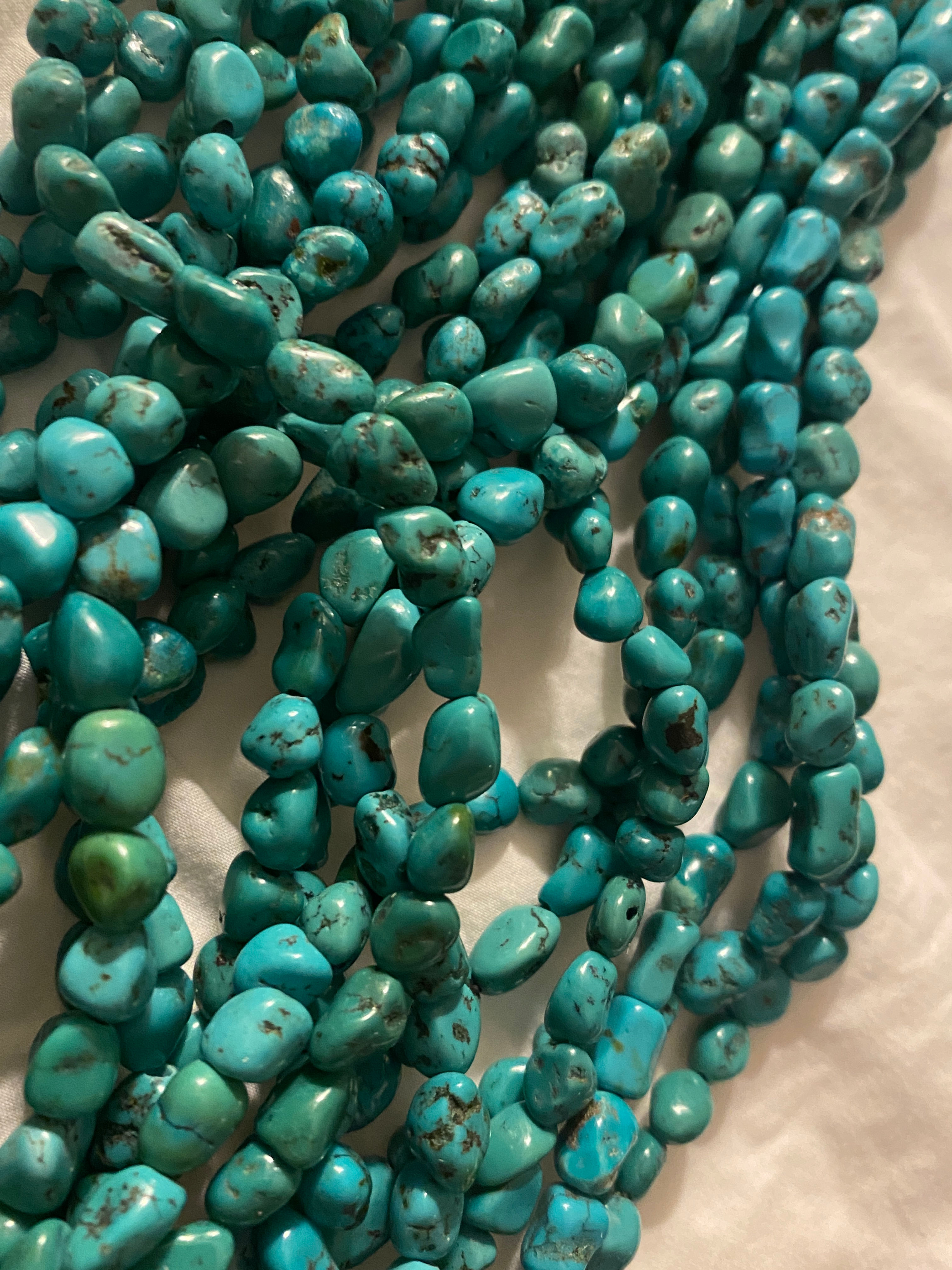 16 Inch Strand 6-8mmTurquoise Nugget