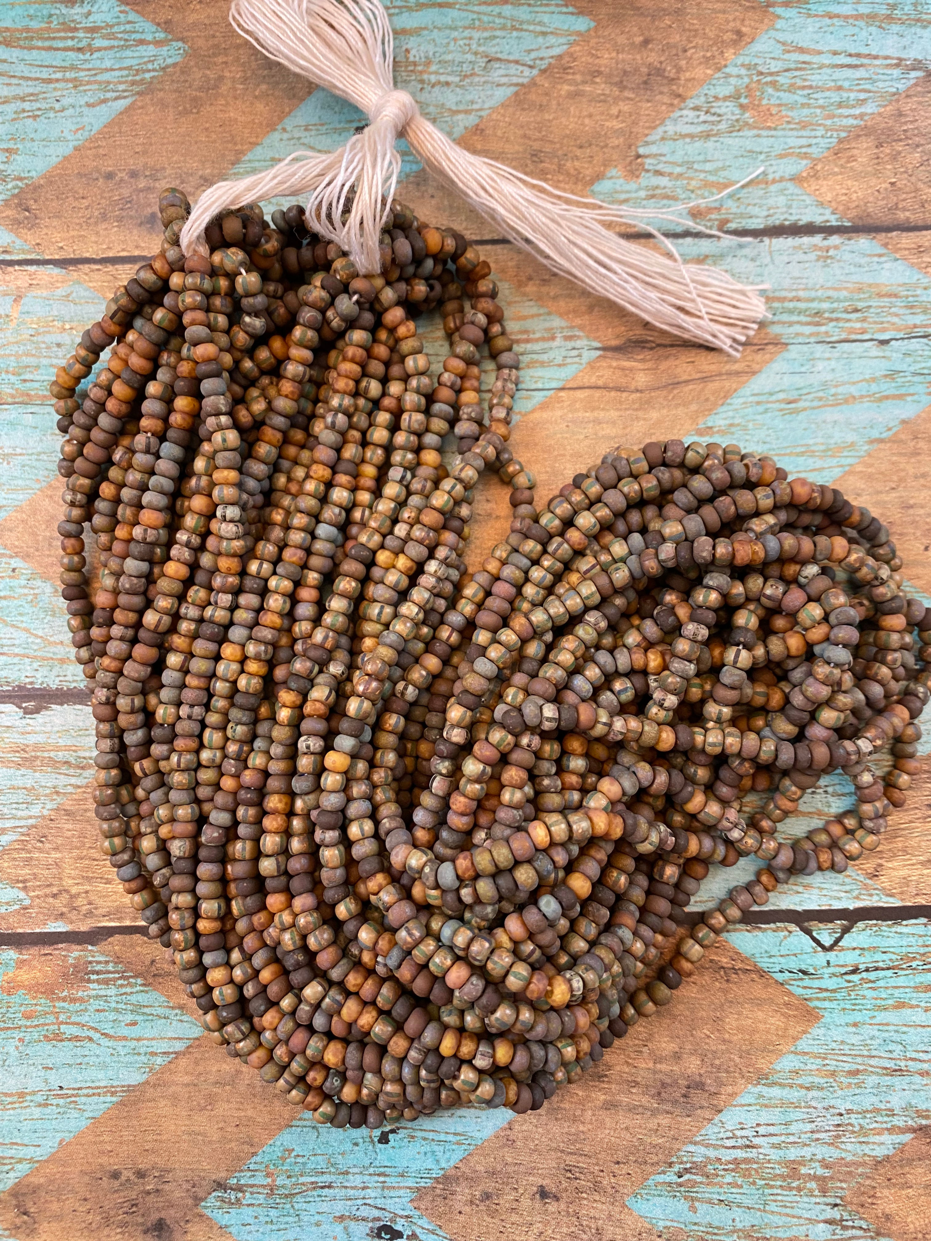 Aged size 6/0 Seed Beads