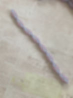 Miniatura: 20x9mm Imprint Spindle Opaline Pink w Metallic blue finish
