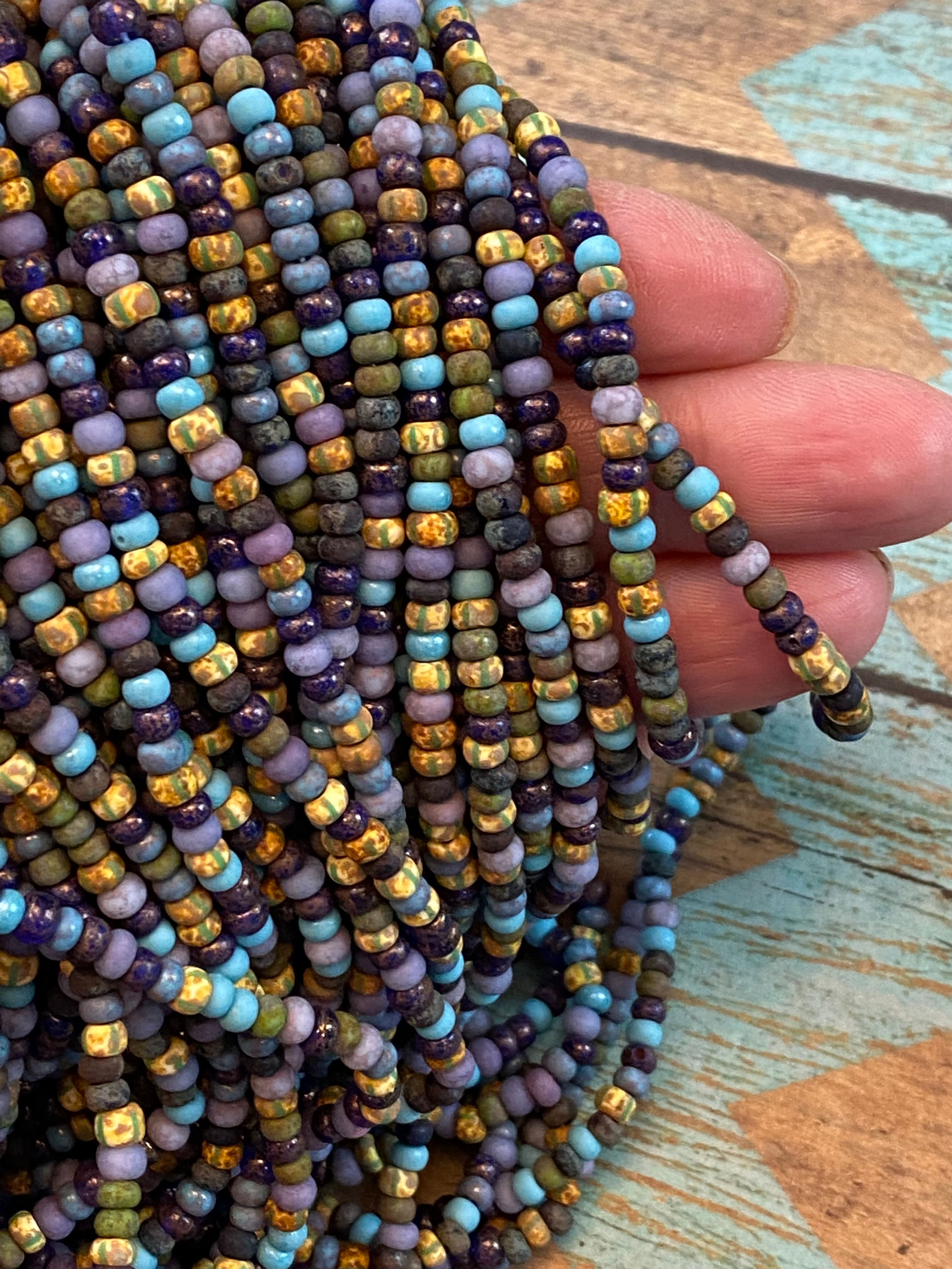 6/0 Matted Killer Frost Picasso MixSeed Beads