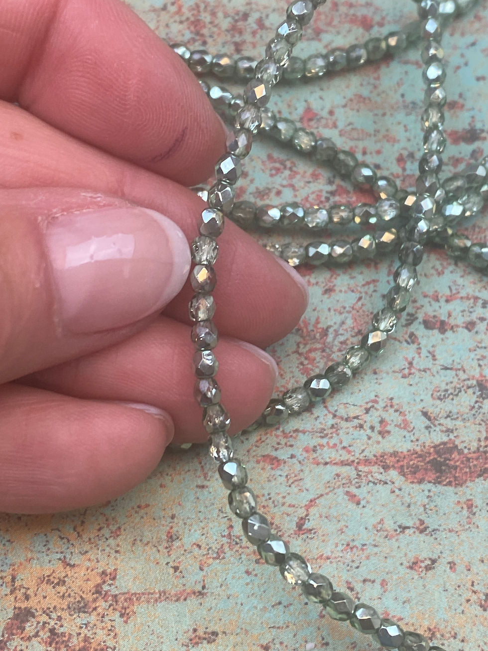 3mm Metallic Mint Fire Polish