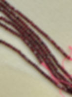 3x5mm Faceted Garnet Rondelle