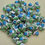 縮圖：Porcelain Tulip Bead, Blue