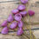 縮圖：Opaque Purple Pink Vintage Lampwork Cone Blossom, Long Pin