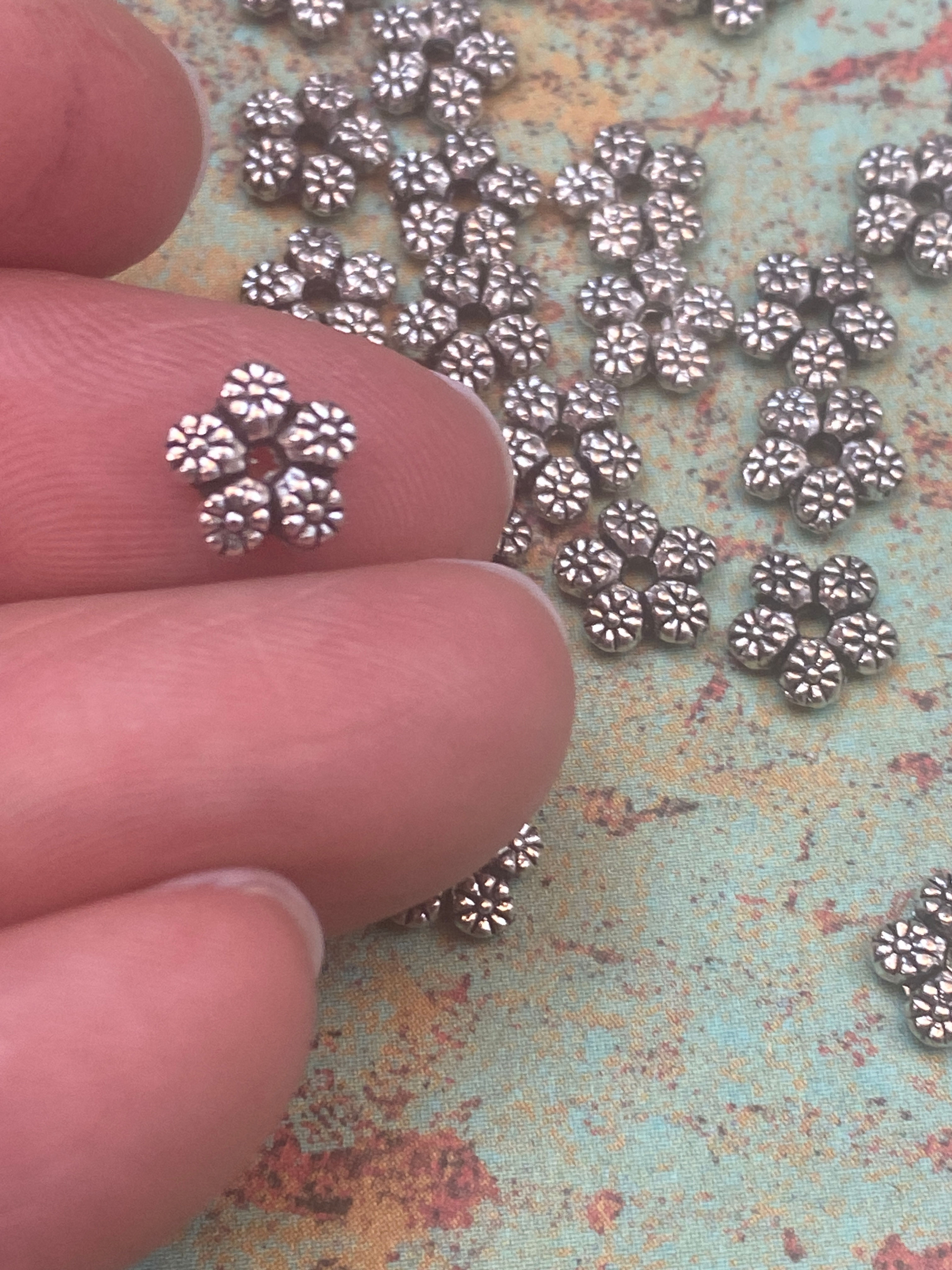 Small 8mm 5 Petal Hill Tribe (10)