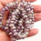 Miniature : 6x9mm Roller Bead Mulberry with Mercury Finish