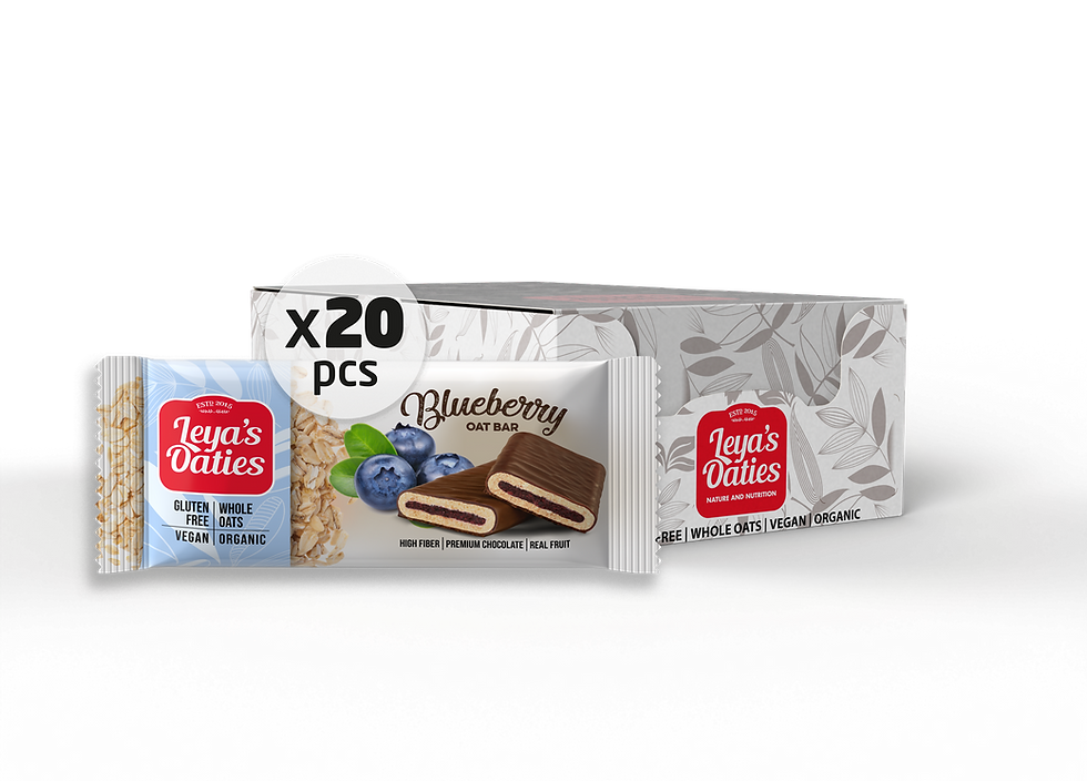 Thumbnail: Leya's Oaties Bluberry pack and box