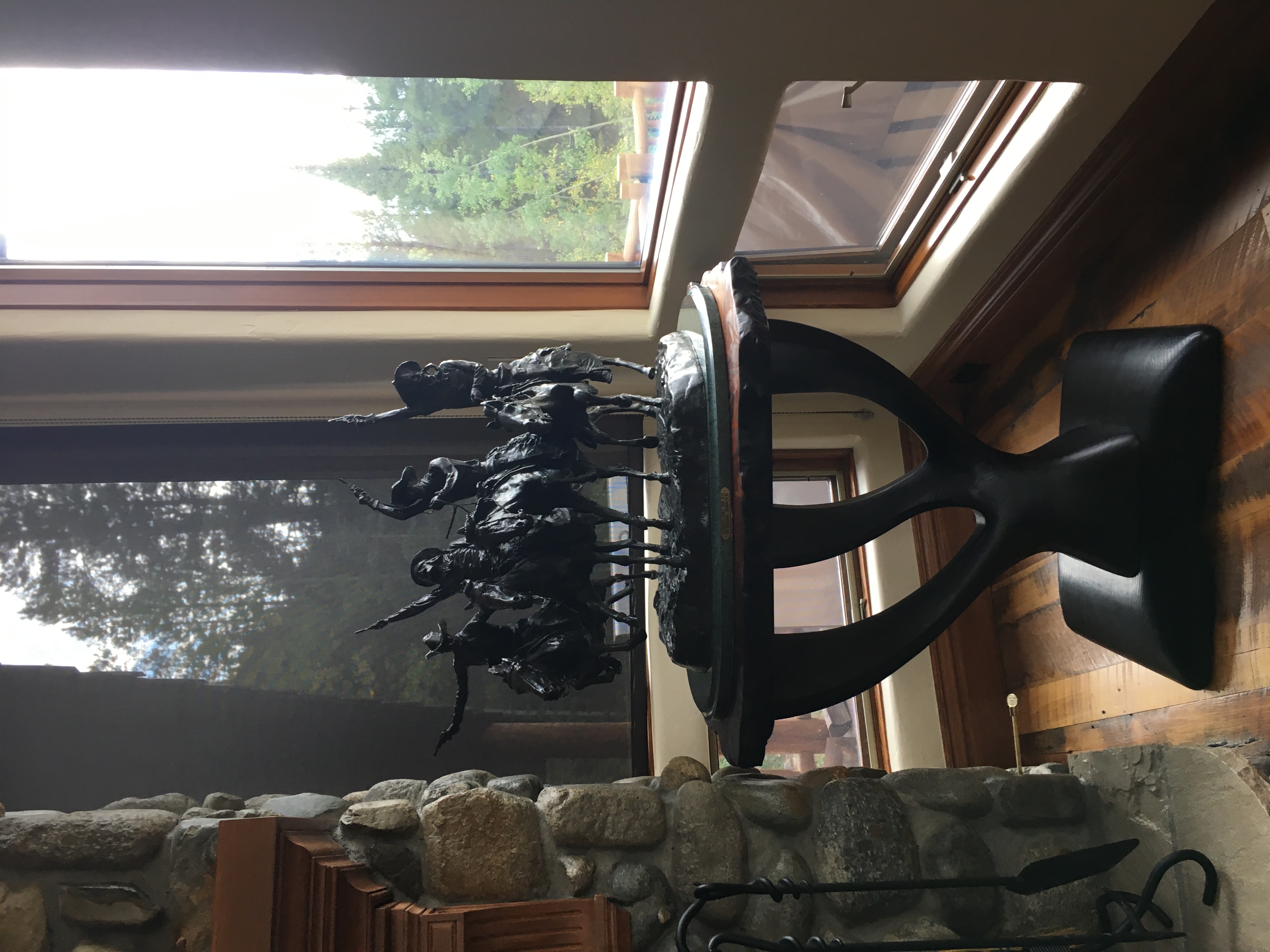 Redwood Display Table
