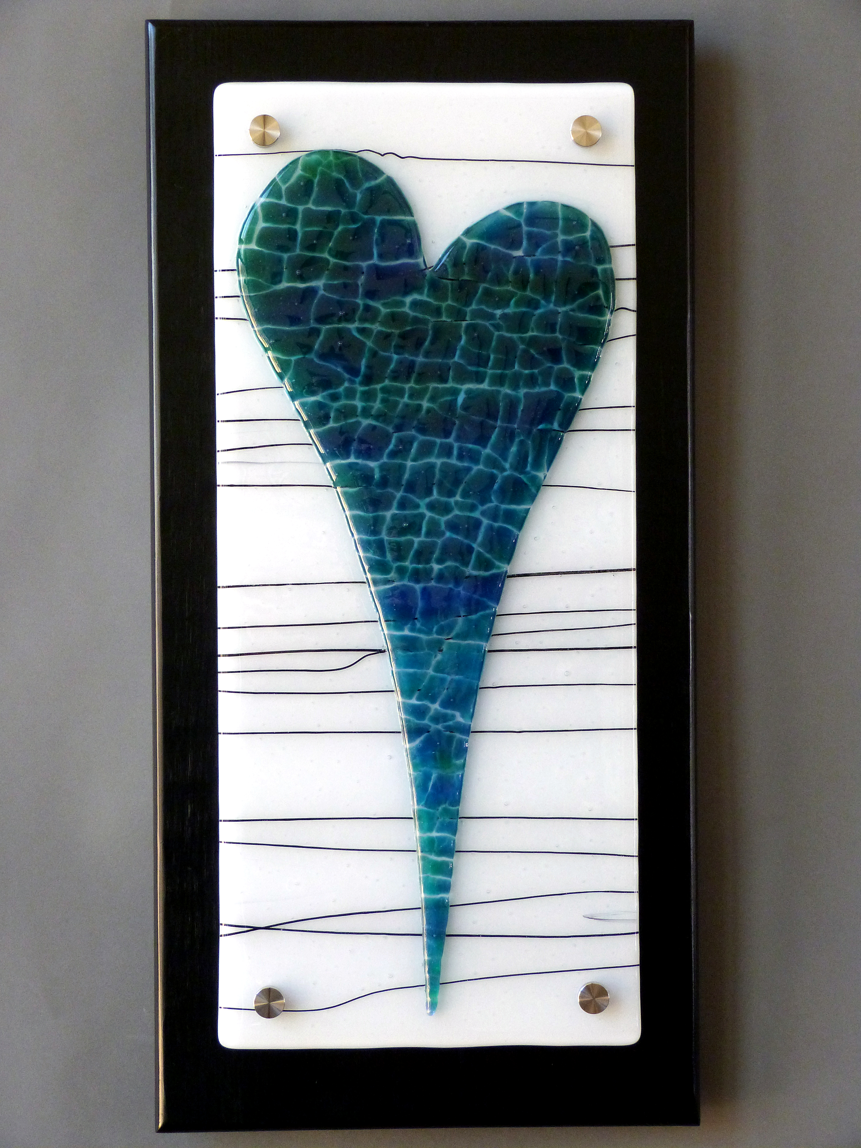 Blue Green Heart. Available.