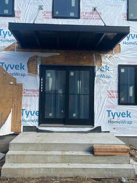 Steel Front Door & Awning