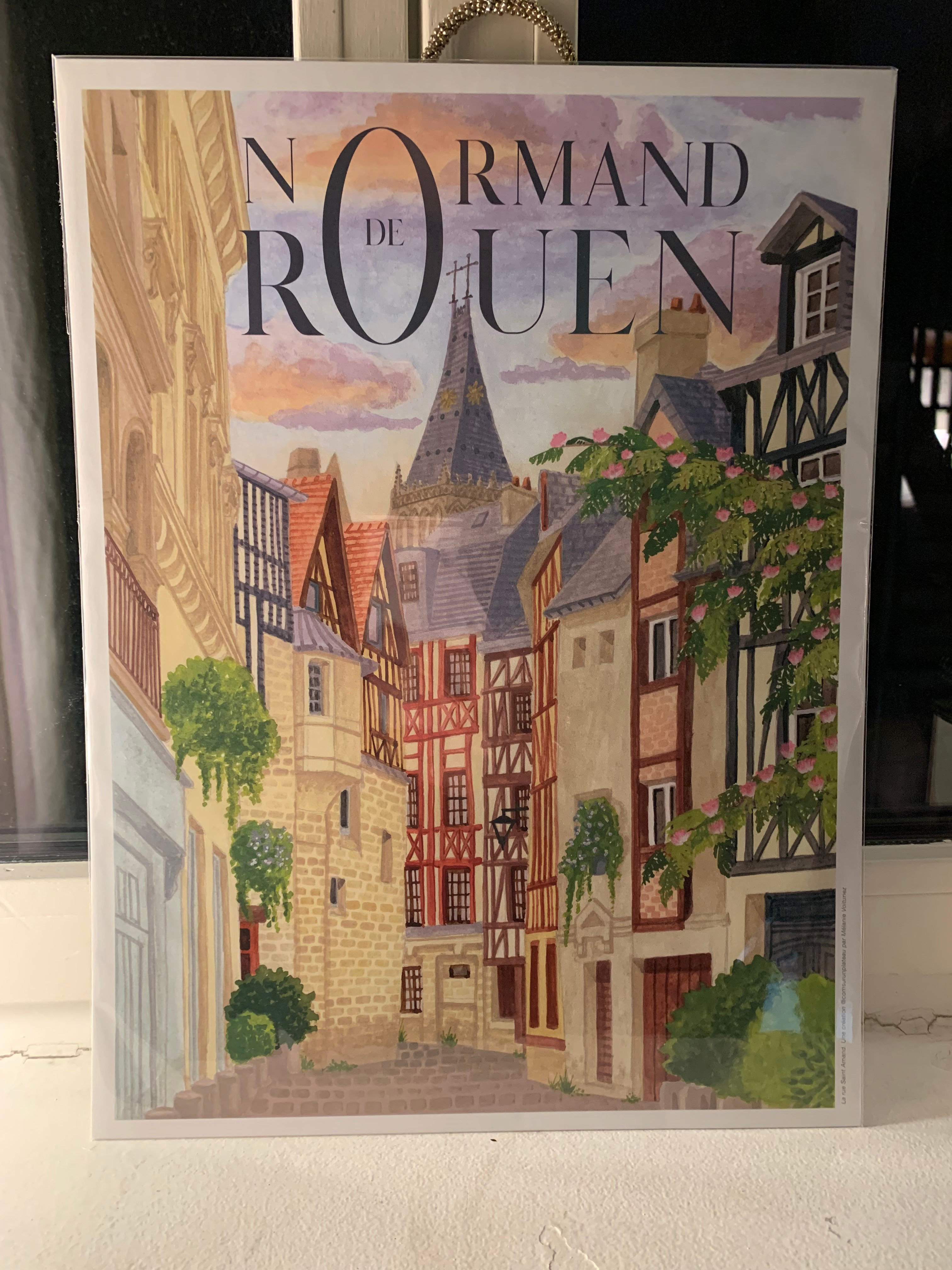 Affiche Normand de Rouen rue Saint Amand