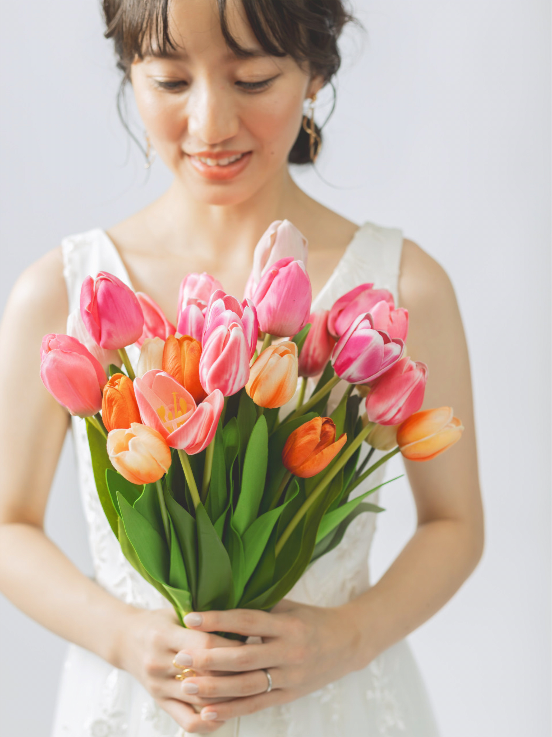 ＜チューリップ＞ ブーケ&ブートニア