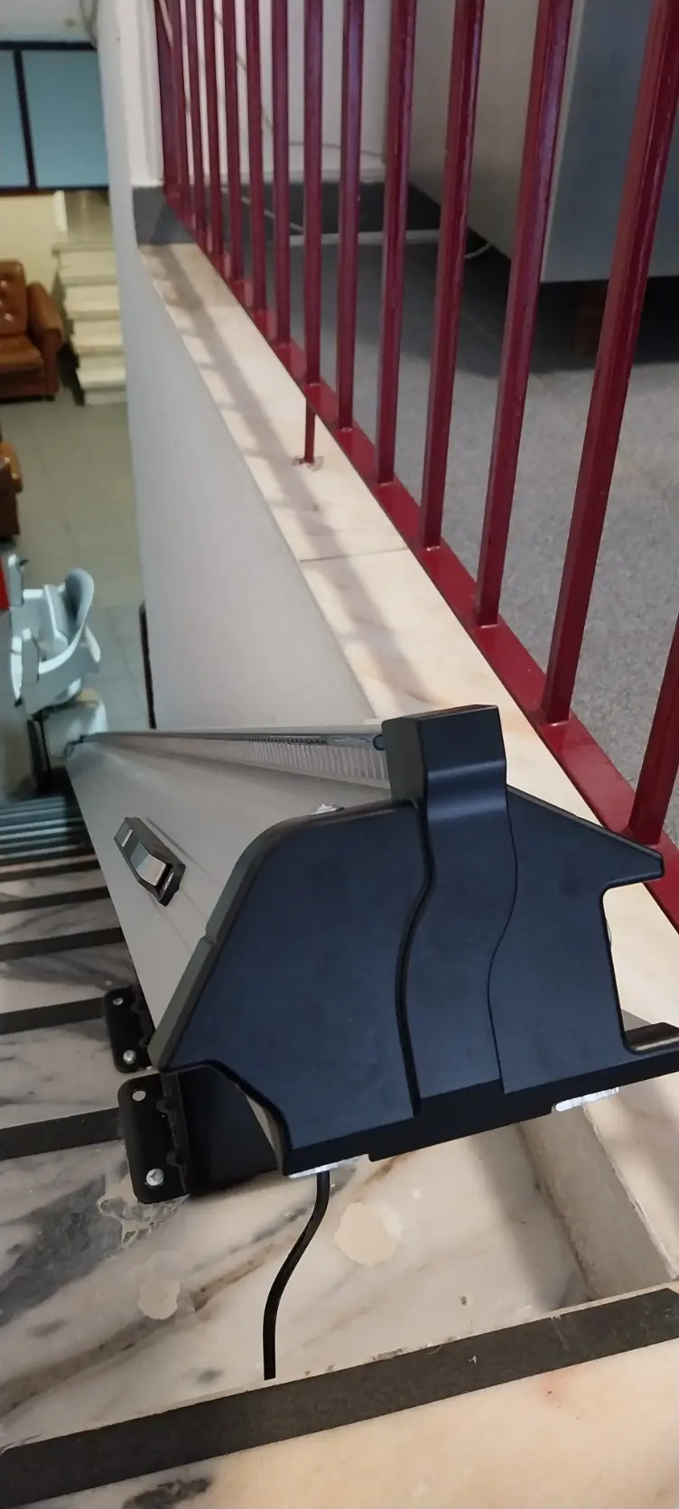 A SPN já tem cadeira elevatória para acesso ao refeitório