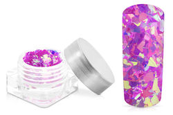 nail-art-glitter-flakes-violett