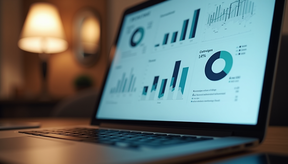 Website analytics dashboard showing traffic trends
