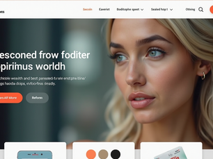 Clear website homepage with visible call-to-action buttons