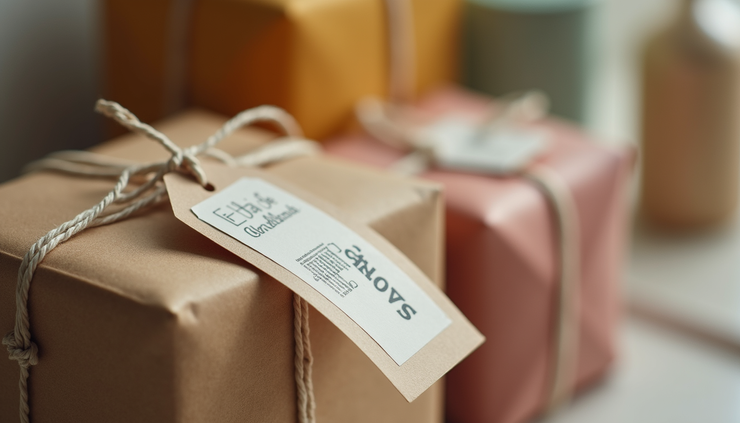 Close-up view of a product bundle with discount tags