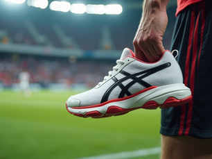 Athlete endorsing sports shoes