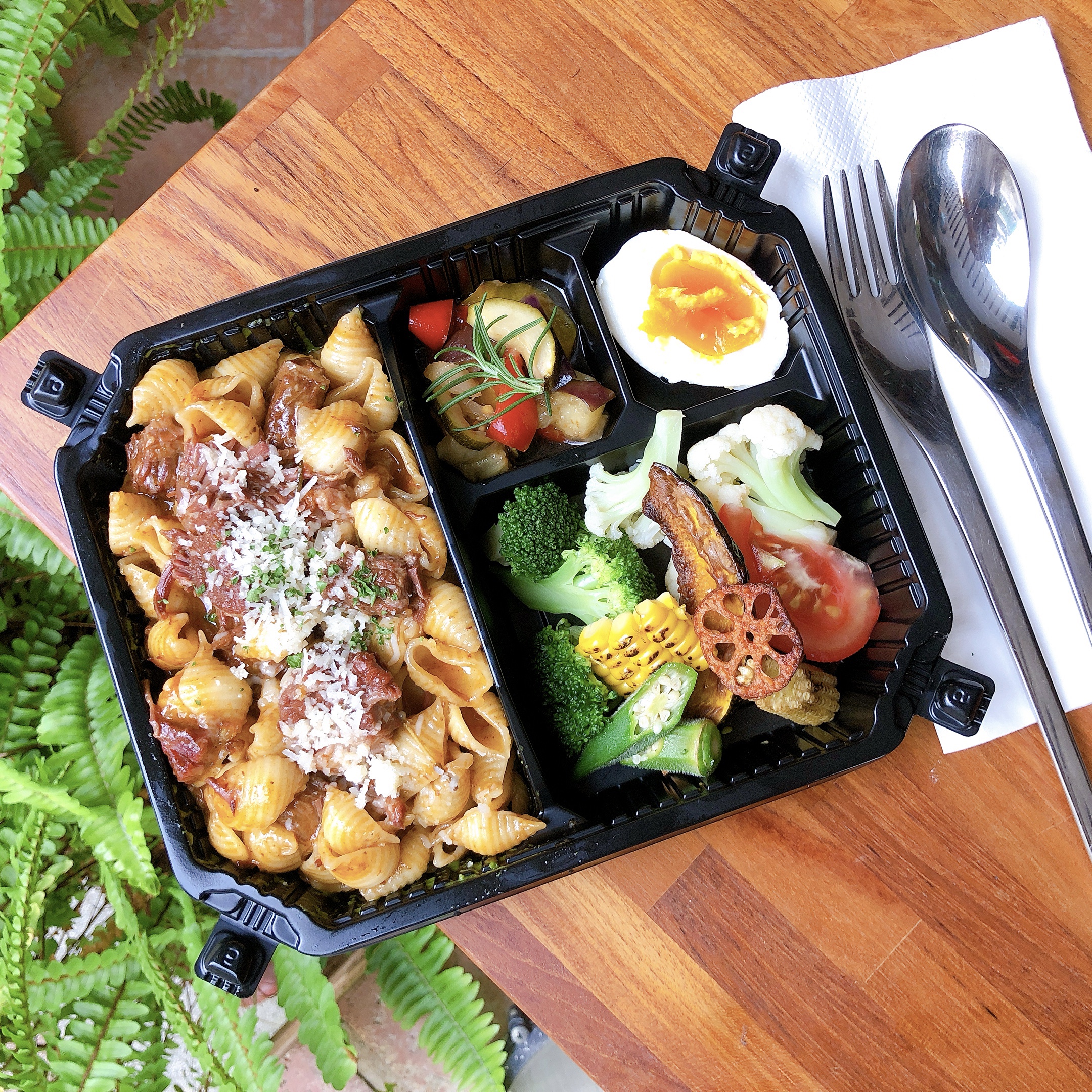 Arranged Food and Objects