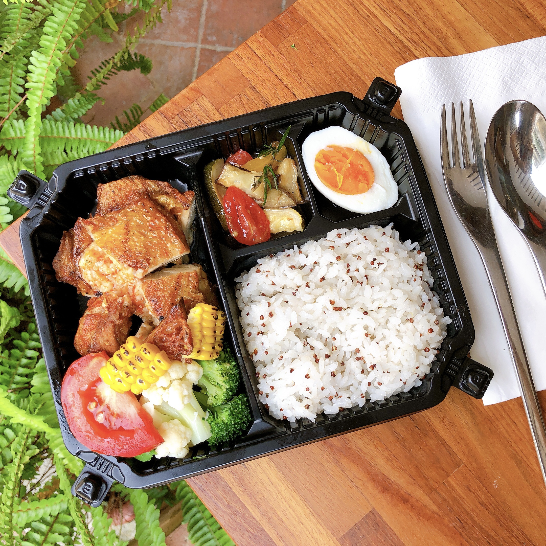 Arranged Food and Objects