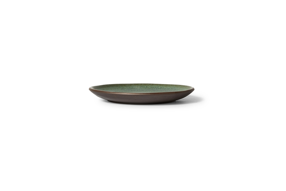 Thumbnail: 17cm Coupe Cake Plate  - Studio Green Dark Clay