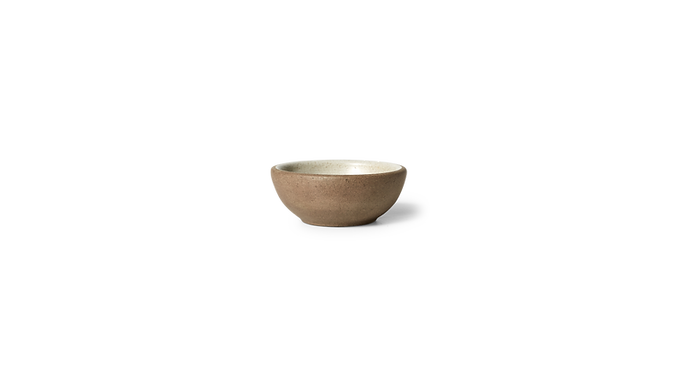 8cm Coupe Small Ramekin  - White Matte Grey Clay