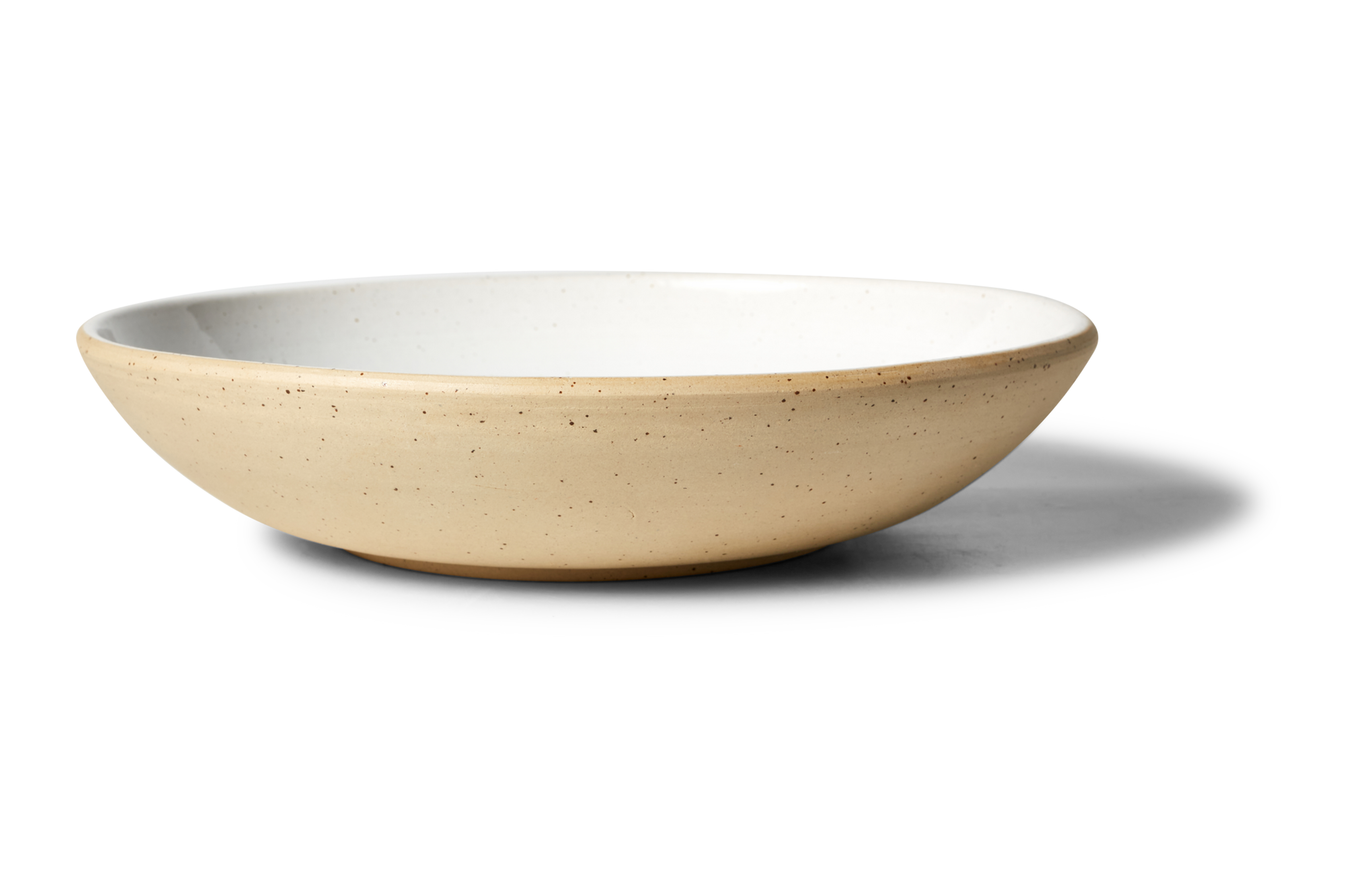 25cm Coupe Entree Bowl - White Glossy Creme Clay