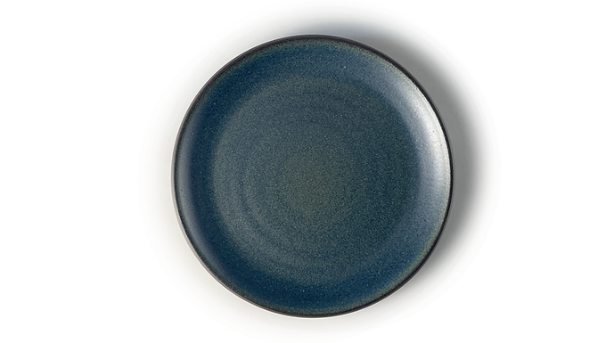 25cm Coupe Dinner Plate  - Night Blue Dark Clay