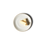 Thumbnail: 13cm Coupe Bread Plate  - White Glossy Creme Clay